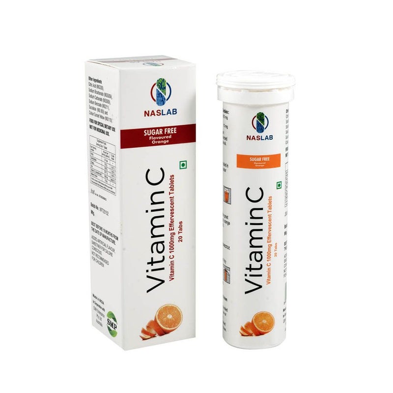 Naslab Vitamin C 1000 mg Effervescent Tablets 20's