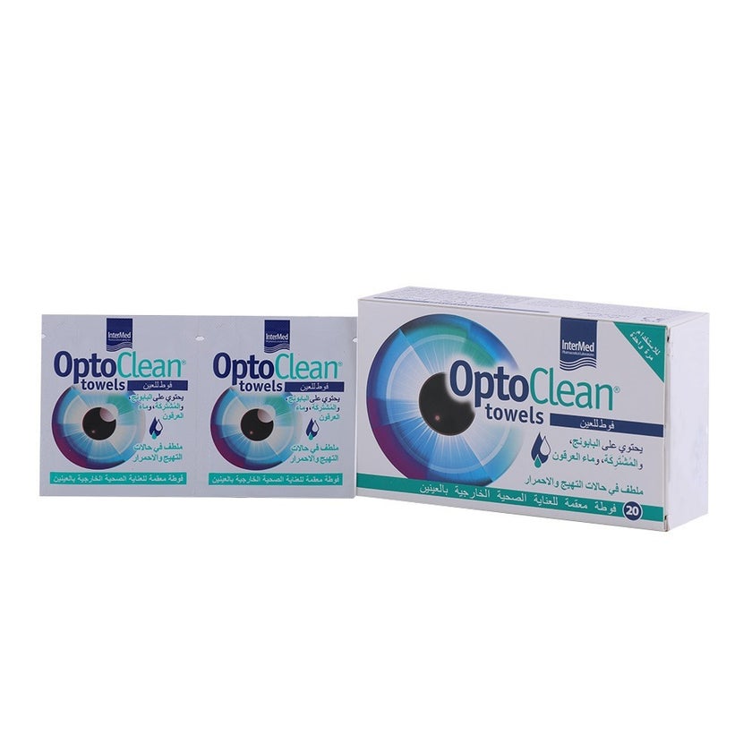 Optoclean Ocular Towel Sachets, Pack of 20's