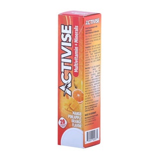 Activise Multivitamins And Minerals Effervescent Tablets For Energy & Wellness, Pack of 20's 