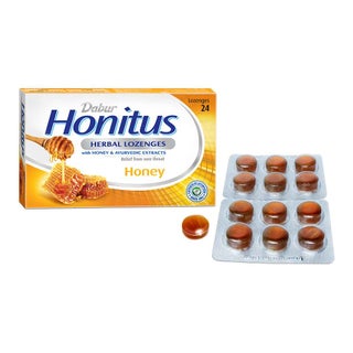 Dabur Honitus Herbal Lozenges Honey, Pack of 24's