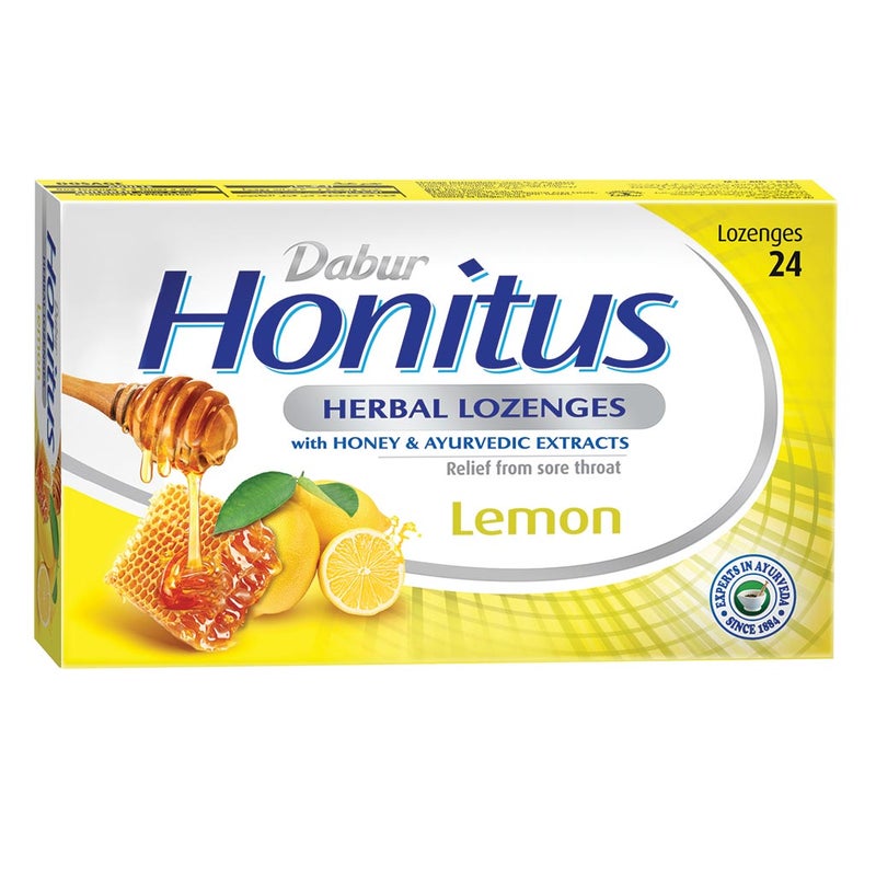 Dabur Honitus Herbal Lozenges Lemon 24's