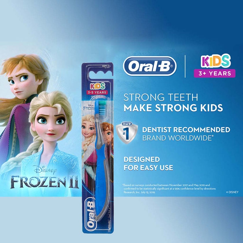 Oral B Kids Frozen Soft Toothbrush For 3-5 Years, Assorted