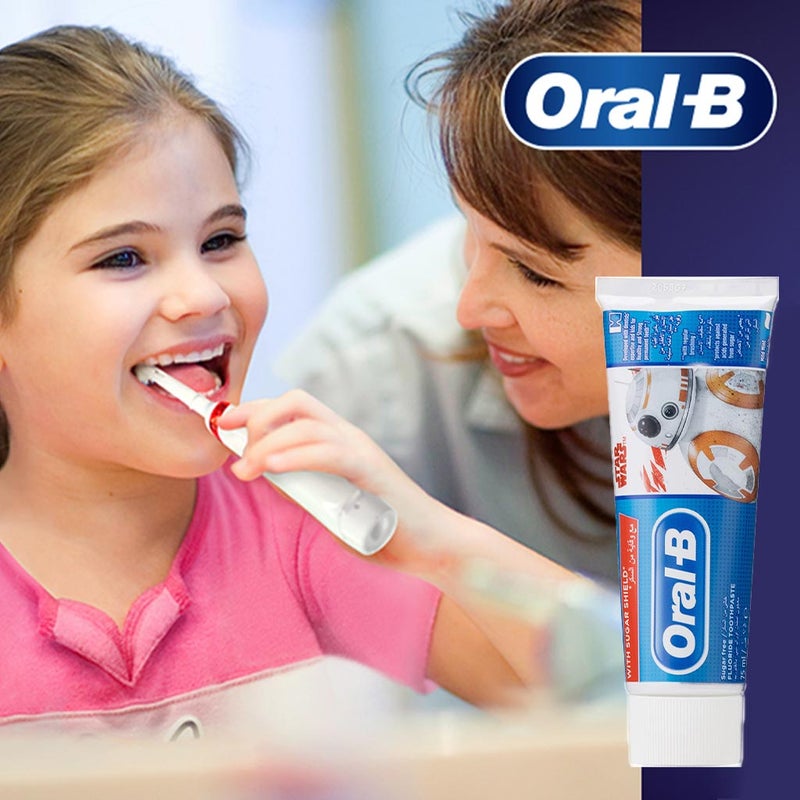 Oral B Star Wars Junior Toothpaste With Sugar Shield For 6+ Years Kids 75ml