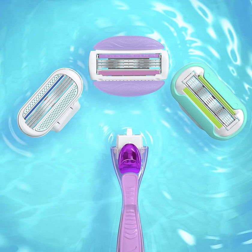 Gillette Venus Comfortglide Breeze Women's Razor, Pack of 1 Handle + 2 Blades