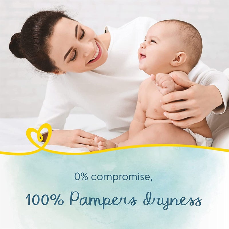 Pampers Pure Protection Premium Cotton Baby Diapers, Size 2, 4-8Kg, Pack of 39's