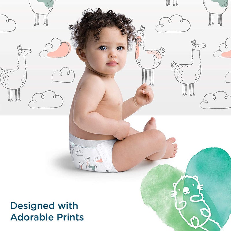 Pampers Pure Protection Premium Cotton Baby Diapers, Size 2, 4-8Kg, Pack of 39's