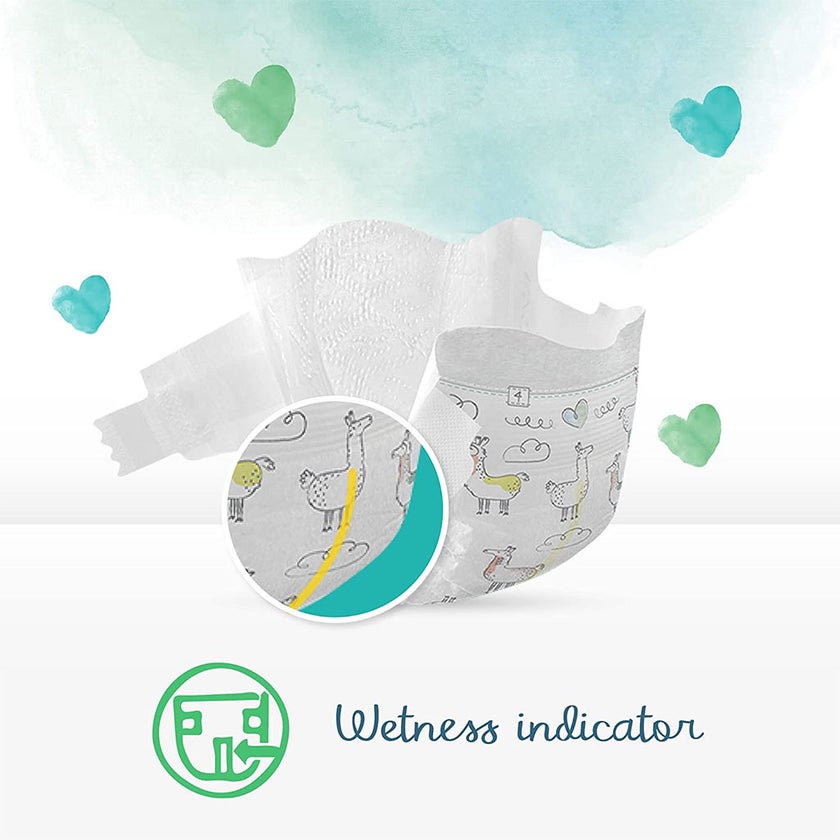 Pampers Pure Protection Premium Cotton Baby Diapers, Size 2, 4-8Kg, Pack of 39's