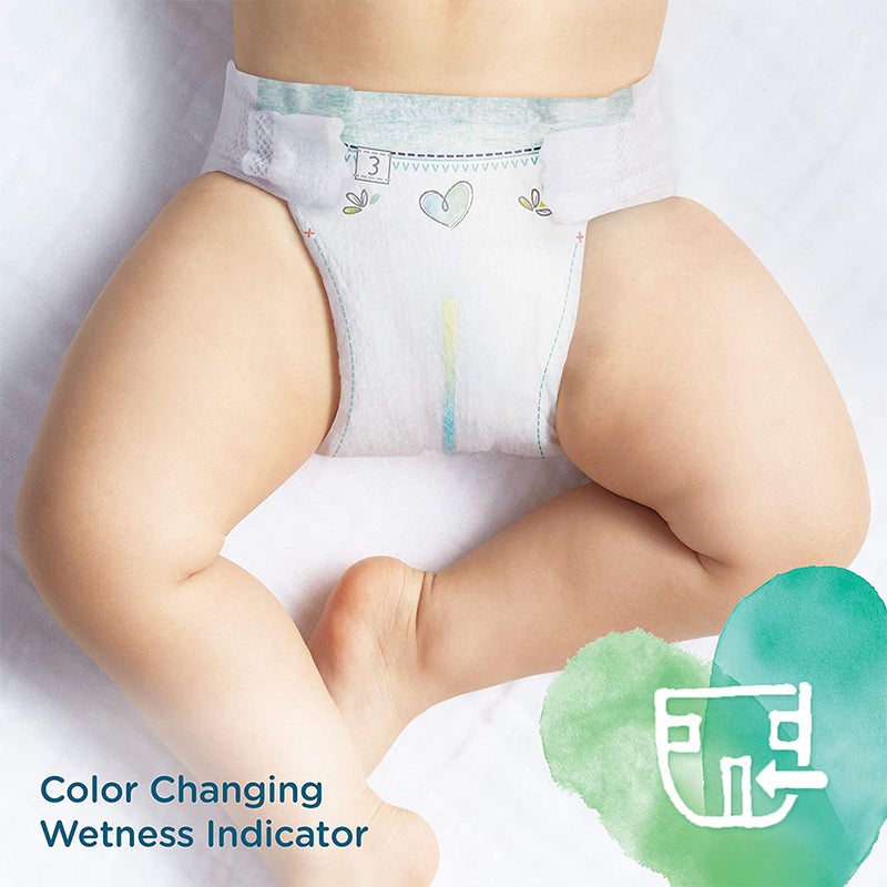 Pampers Pure Protection Premium Cotton Baby Diapers, Size 2, 4-8Kg, Pack of 39's
