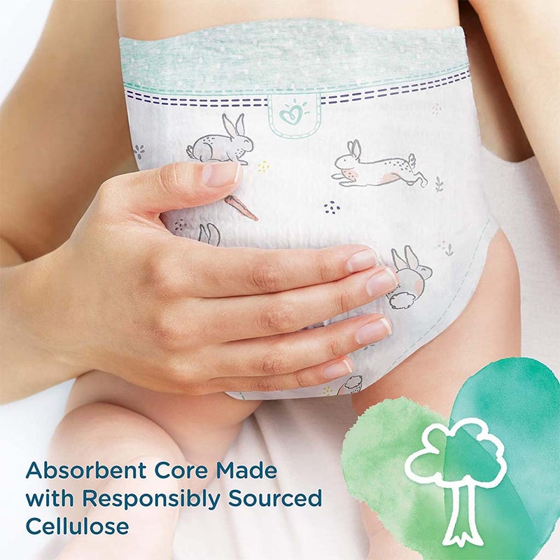 Pampers Pure Protection Premium Cotton Baby Diapers, Size 2, 4-8Kg, Pack of 39's