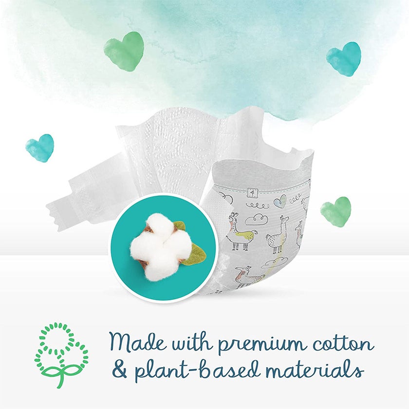 Pampers Pure Protection Premium Cotton Baby Diapers, Size 5, 11+Kg, Pack of 24's