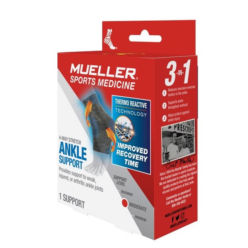 Mueller 4-Way Stretch Knit Ankle Support LG/XL 64125