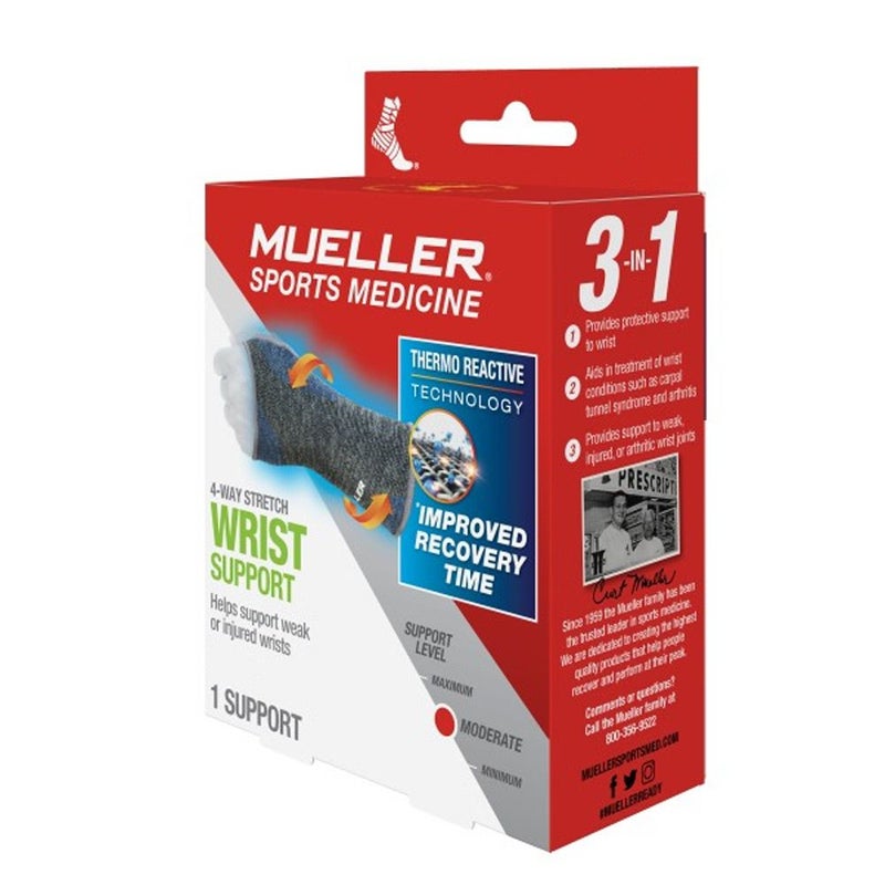 Mueller 4-Way Stretch Knit Wrist Support SM/MD 67728