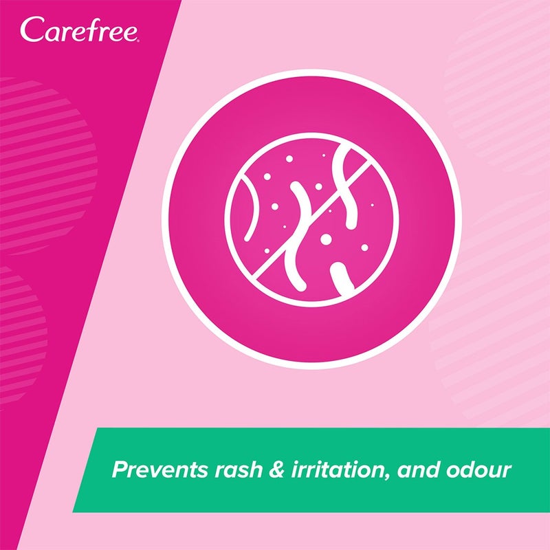 Carefree Duo Effect Intimate Wipes With Green Tea and Aloe Vera, Pack of 20's