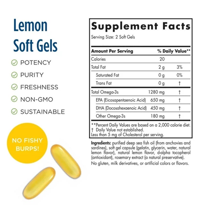 Nordic Naturals Ultimate Omega 3 Softgels, Pack of 60's