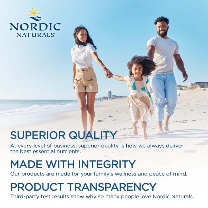 Nordic Naturals Complete Omega-D3 Omega 3 6 9 + Vitamin D3 Fish Oil Supplement Softgels - Lemon Flavour, Pack of 60's