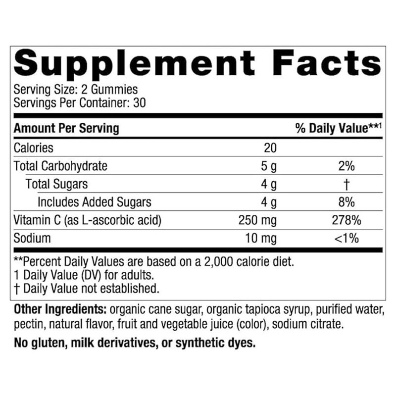 Nordic Naturals Kids and Adults Vitamin C 250 mg Gummies 60's