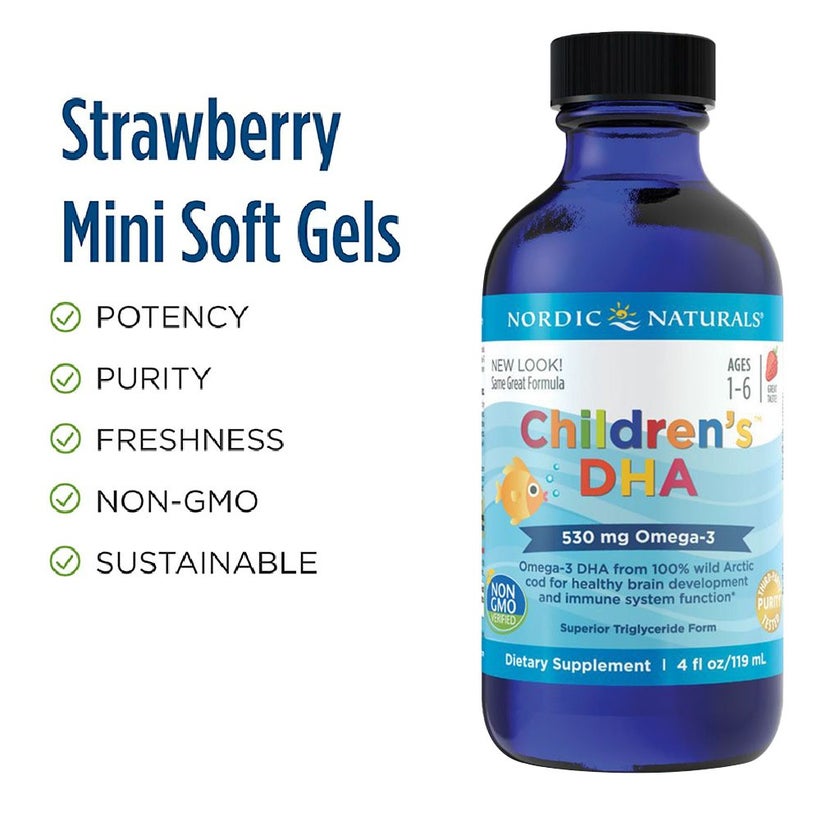 Nordic Naturals Children's DHA Omega 3 530mg Syrup 119ml