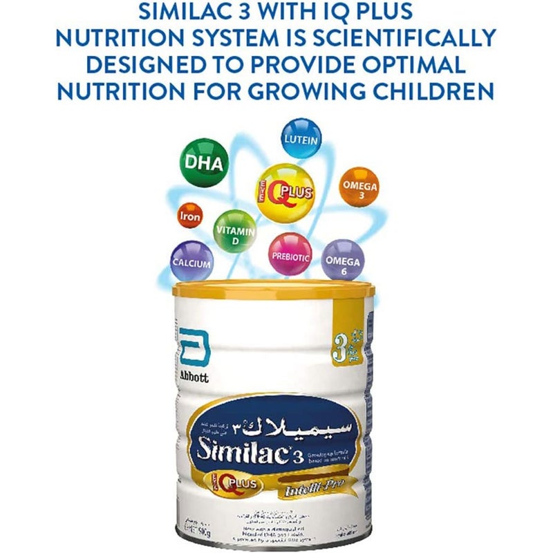 Similac IQ Plus Intelli Pro Stage 3 Toddlers Milk Formula For 1 To 3 Years 1600g