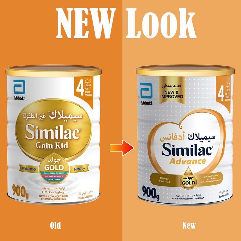 Similac Advance Gold Stage 4 Growing Up Children's Milk Formula For 3+ Years 900g