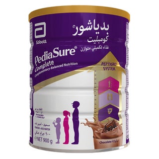 PediaSure Complete Peptrigro Growing Up Children's Milk Formula For 1 To 10 Years Milk Chocolate Flavour 900g