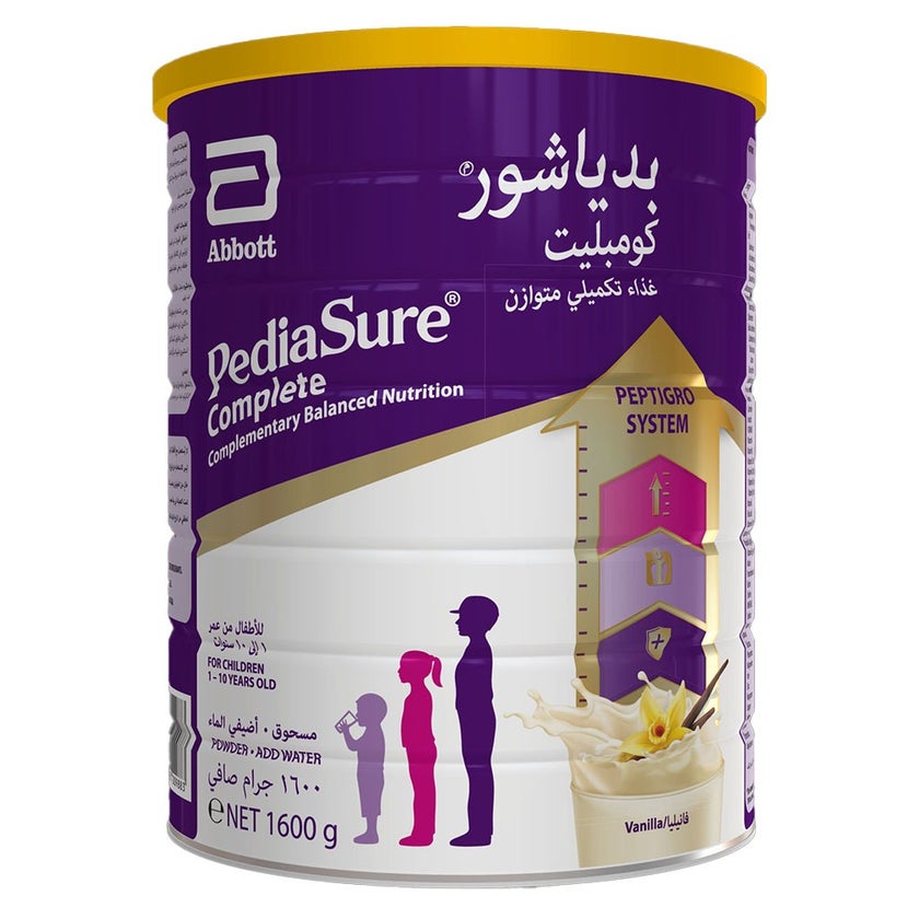 PediaSure Complete Peptrigro Growing Up Children’s Milk Formula For 1 to 10 Years Vanilla Flavour 1600g