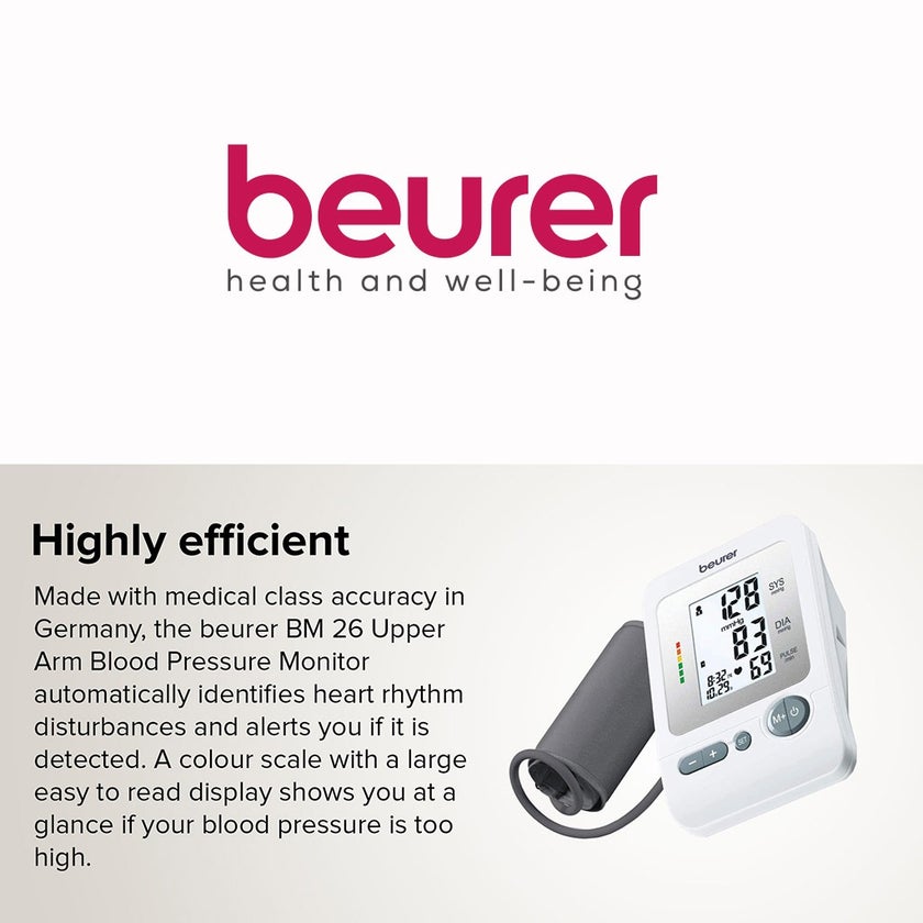 Beurer BM26 Upper Arm Blood Pressure Monitor