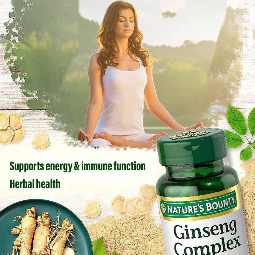 Nature's Bounty Ginseng Complex Capsules, Pack of 75's