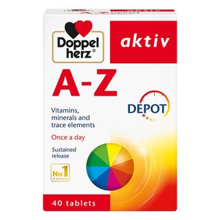 Doppelherz aktiv A-Z Adult Multivitamins & Minerals Depot Supplement Tablets, Pack of 40's