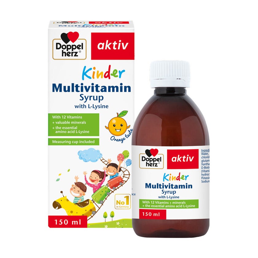 Doppelherz aktiv Kinder Multivitamin Syrup With L-Lysine 150ml