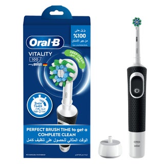 Braun Oral B Vitality100 Cross Action Toothbrush Black D100.413.1