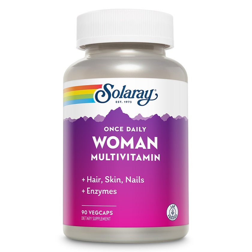 Solaray Once Daily Woman Multivitamin Veg Capsules, Pack of 90's