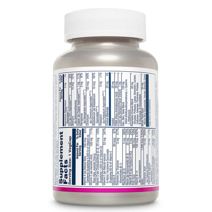 Solaray Once Daily Woman Multivitamin Veg Capsules, Pack of 90's