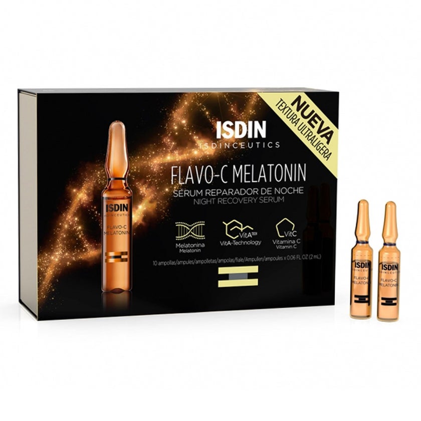 Isdin Isdinceutics Flavo-C Melatonin Ampoules 2ml, Pack of 10's