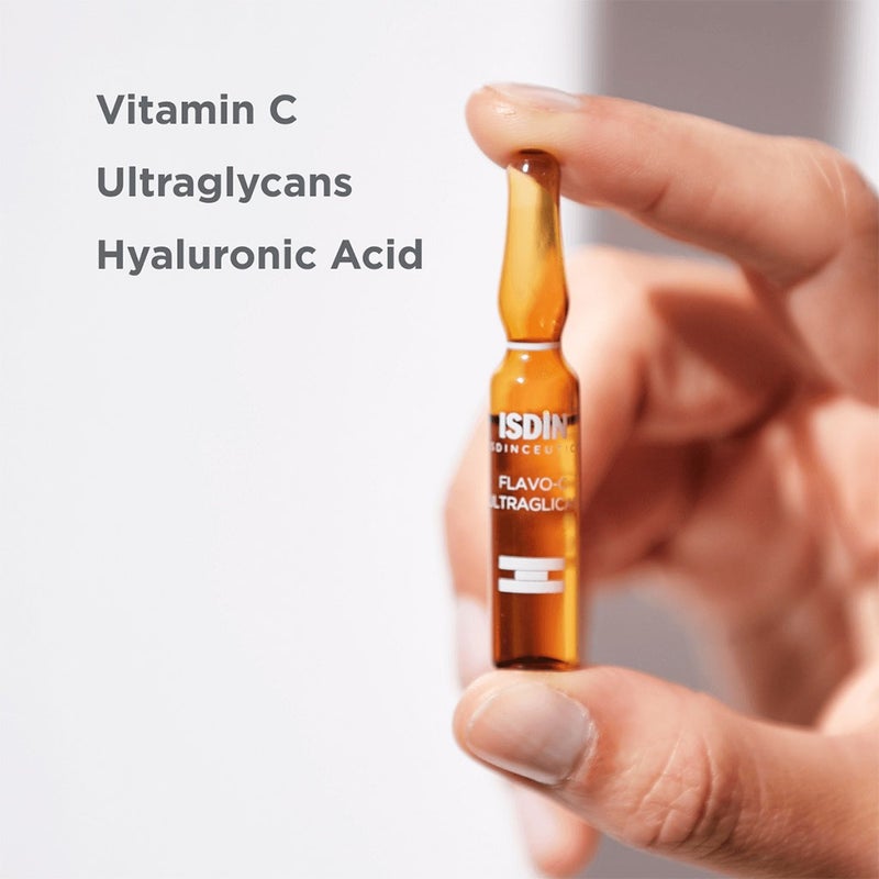 Isdin Isdinceutics Flavo-C Ultraglican Daily Antioxidant Serum Ampoules 2 mL 10's