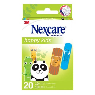 3M Nexcare Happy Kids Bandage Animals Assorted 20's