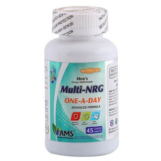 AMS Multi-NRG Men's Energy Multivitamin Supplement Tablets, Pack of 45's