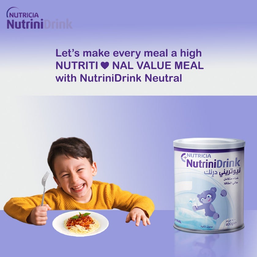 Nutricia NutriniDrink Children's Milk Special Formula For 12+ Months Neutral Flavour 400g