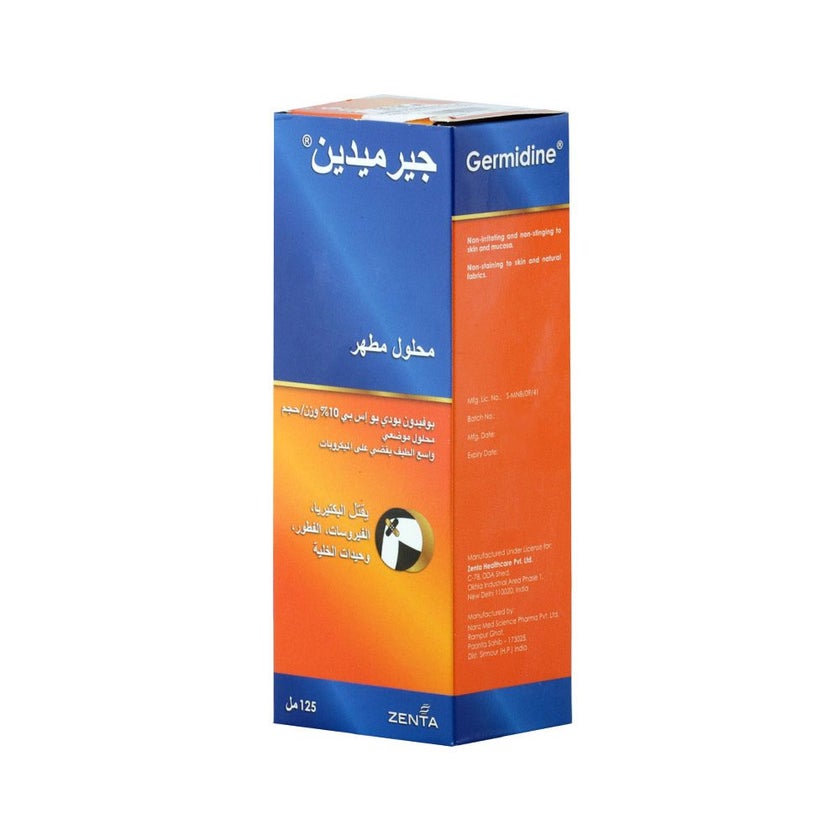 Germidine 10% Povidone Iodine Antiseptic Solution 125ml