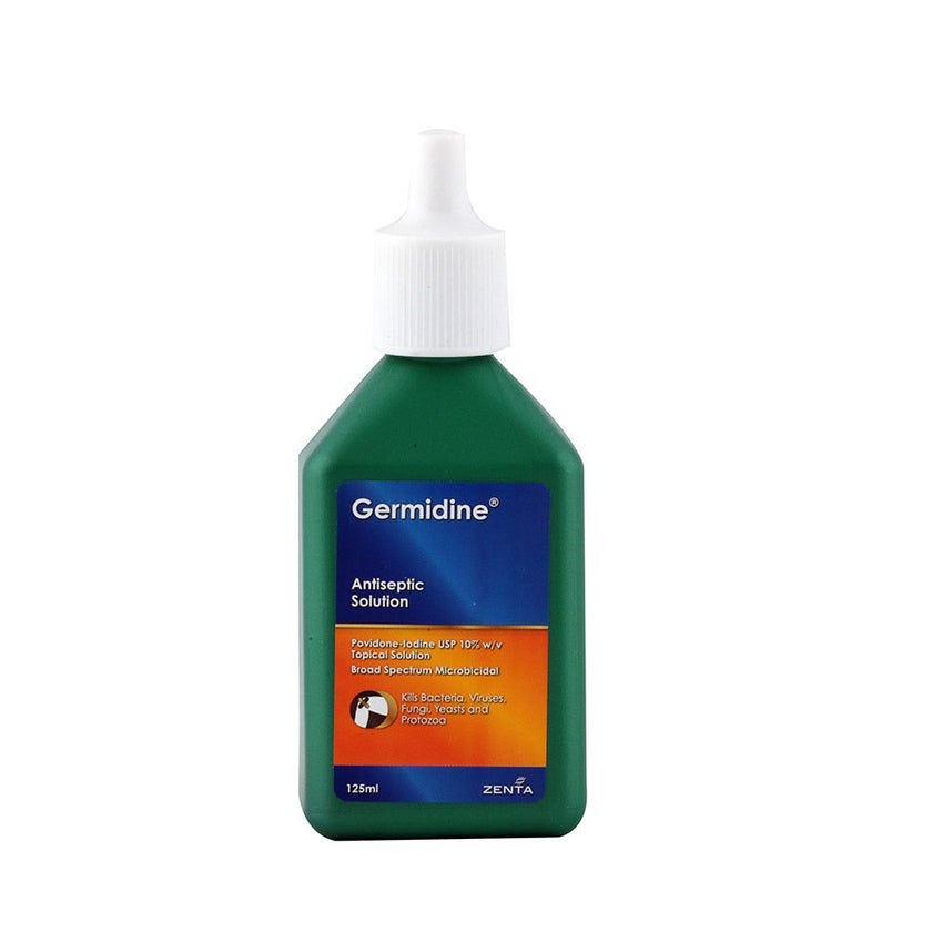 Germidine 10% Povidone Iodine Antiseptic Solution 125ml