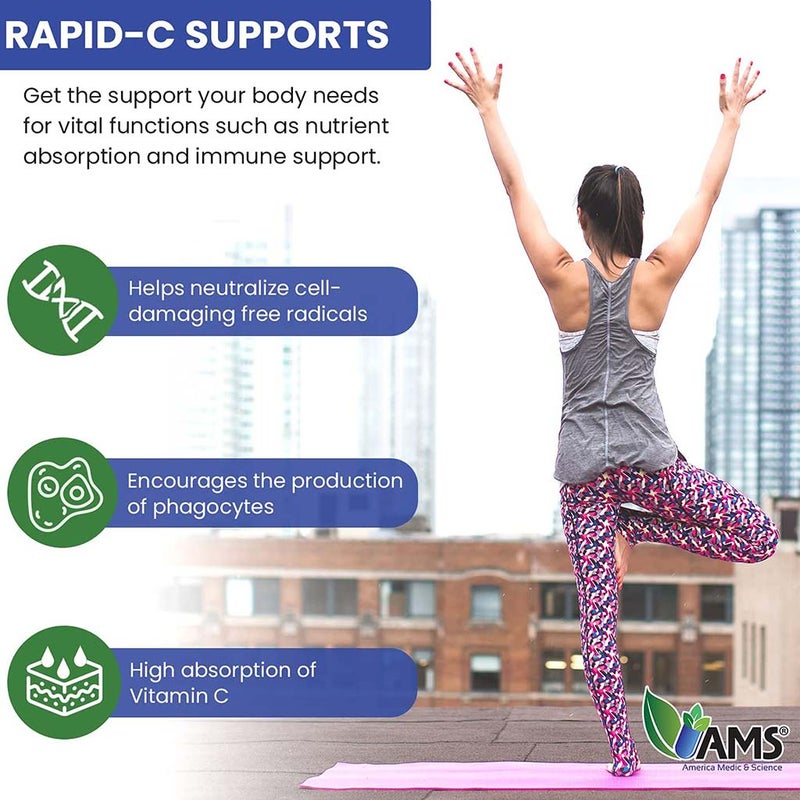 AMS Rapid-C 1000 mg Vitamin C Tablets 100's
