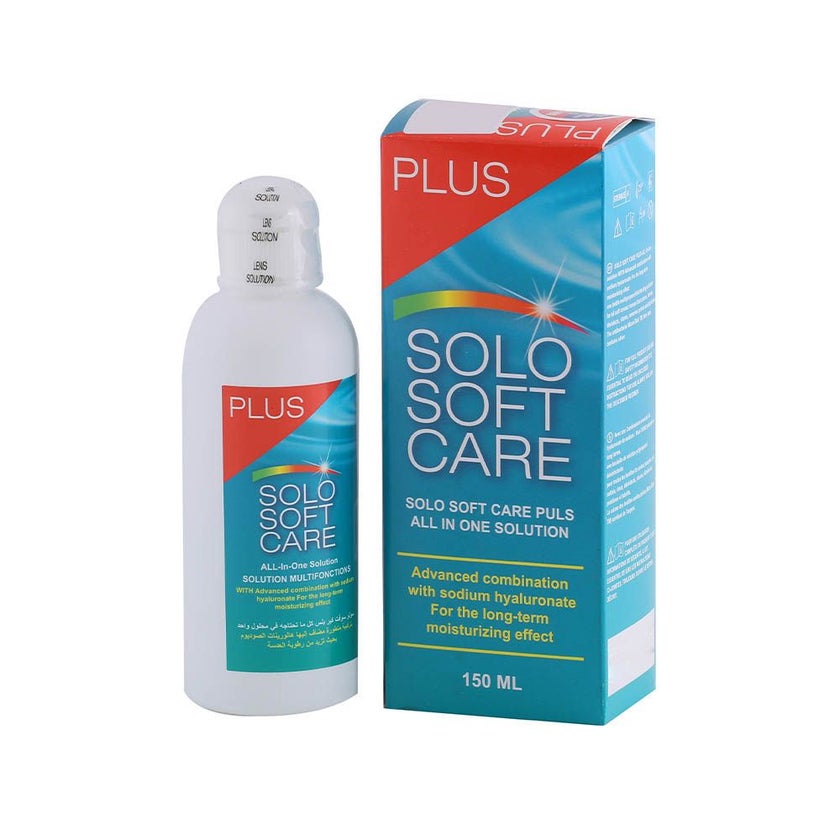 Solo Soft Care Plus All In One Contact Lens Solution 150ml
