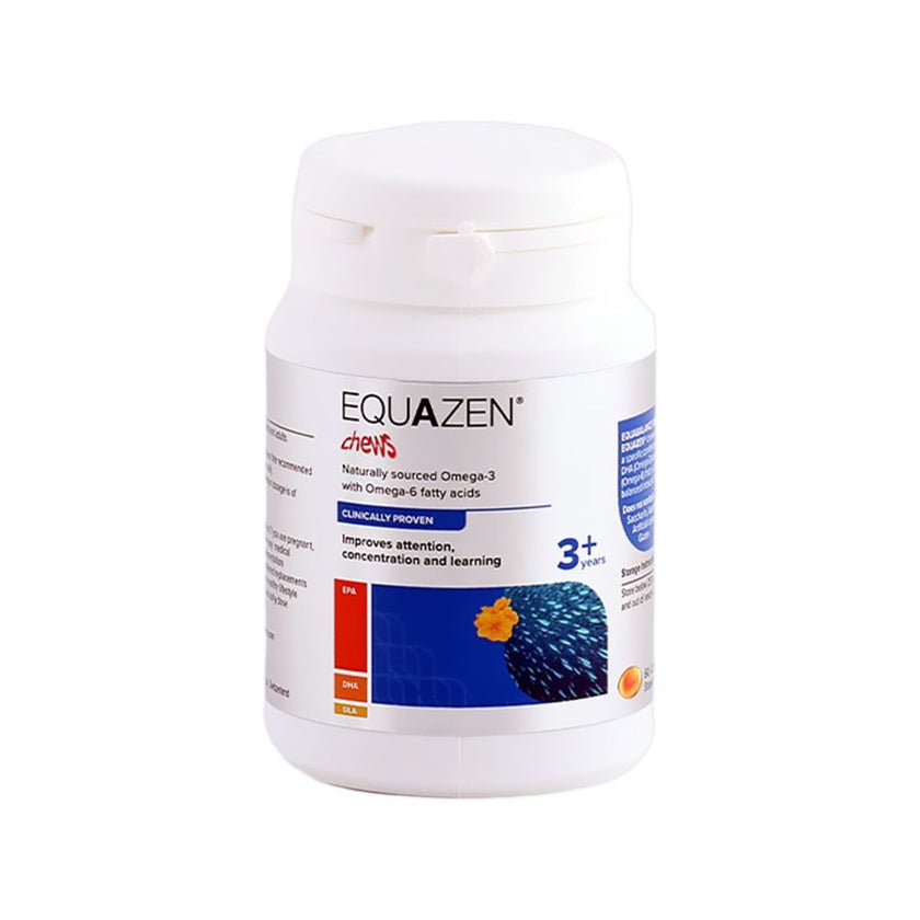 Equazen Omega-3 & Omega-6 Fatty Acids for 3+ Years Chewables, Pack of 60's