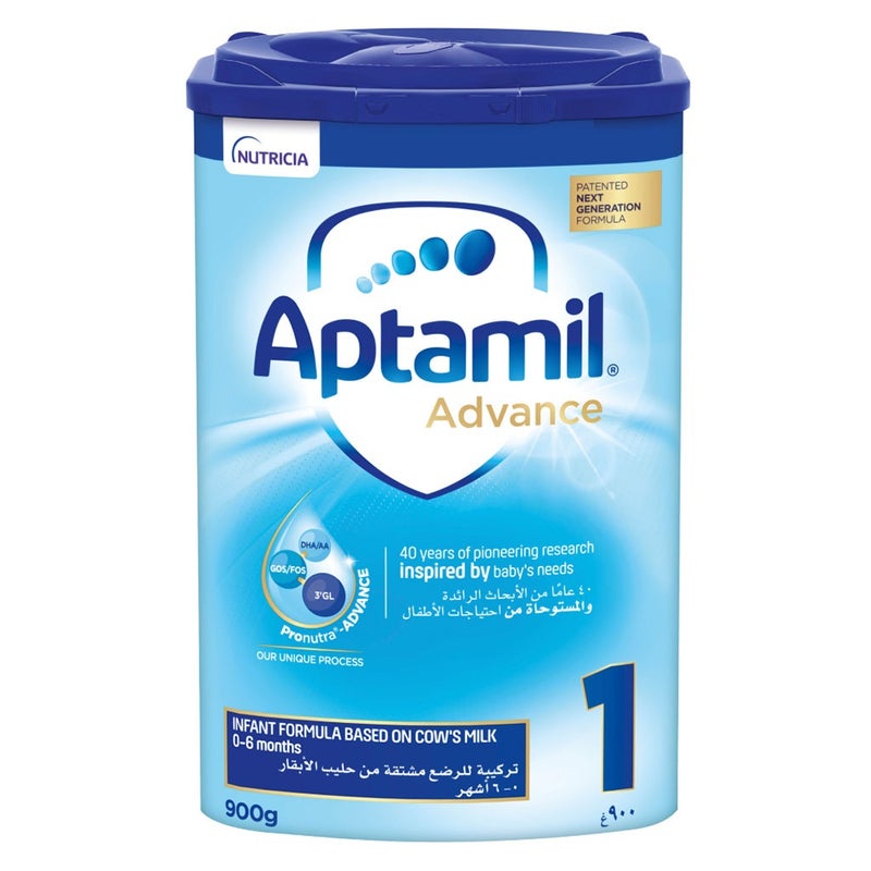 Aptamil Advance Stage 1 Baby Milk Formula For 0 To 6 Months 900g