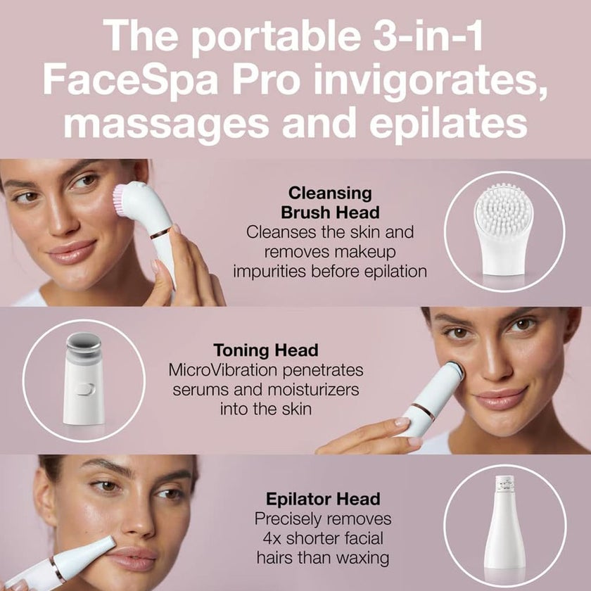 Braun FaceSpa Pro 3-in-1 Epilator 911