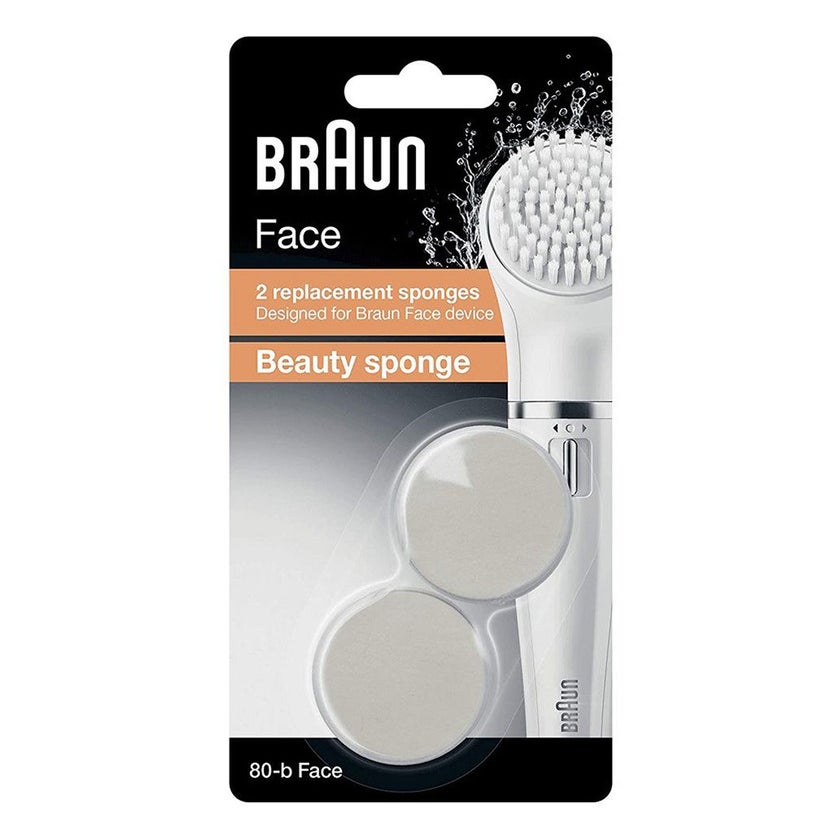 Braun 80-b Face Beauty Sponge Refill, Pack of 2's