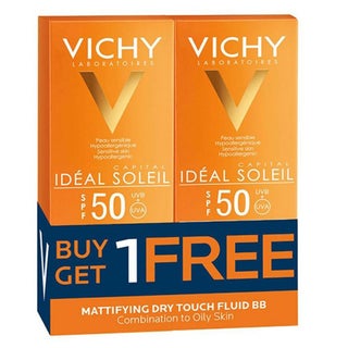 Vichy Ideal Soleil Dry Touch BB 1+1 Promo Pack