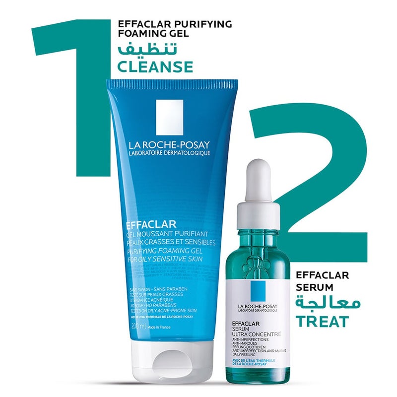 La Roche-Posay Effaclar Ultra Concentrated Anti-imperfection Serum With Salicylic Acid, Glycolic Acid & Niacinamide For Oily & Acne Prone Skin 30ml