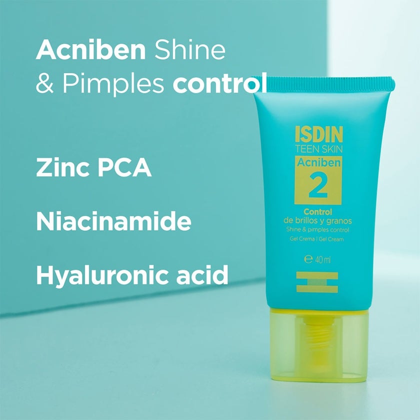 Isdin Teen Skin Acniben Shine And Pimples Control Gel Cream 40ml