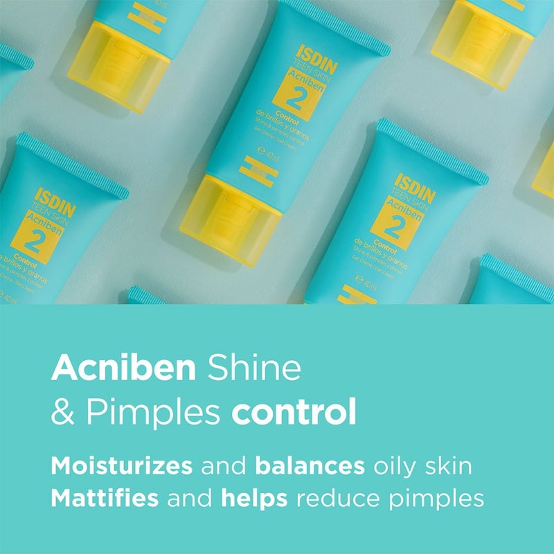 Isdin Teen Skin Acniben Shine And Pimples Control Gel Cream 40 mL