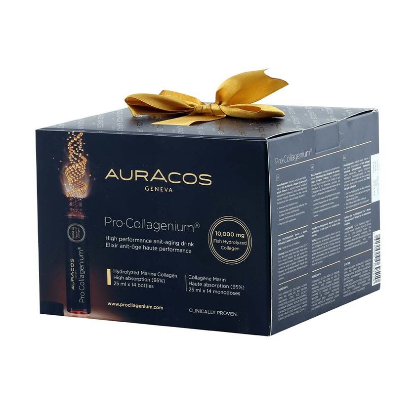 Auracos Geneva Pro Collagenium 25ml Oral Anti-Aging Solution, Pack of 14's - 2+1 PROMO PACK